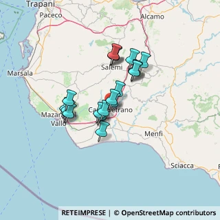 Mappa Via B. Ricasoli, 91022 Castelvetrano TP, Italia (11.6805)