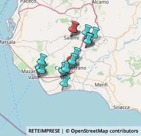 Mappa Via Gregorio Ugdulena, 91022 Castelvetrano TP, Italia (11.6805)