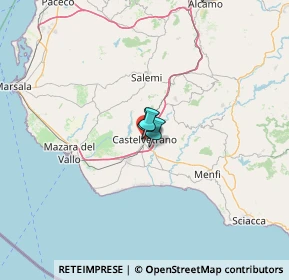 Mappa Via Gregorio Ugdulena, 91022 Castelvetrano TP, Italia (42.35)