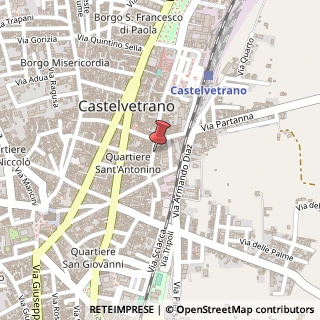 Mappa Via Domenico Scinà, 38, 91022 Castelvetrano, Trapani (Sicilia)