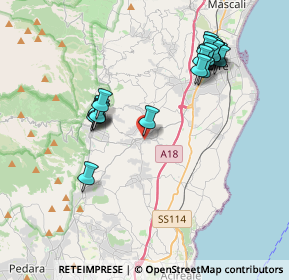 Mappa Via Carroti, 95010 Santa Venerina CT, Italia (4.47)