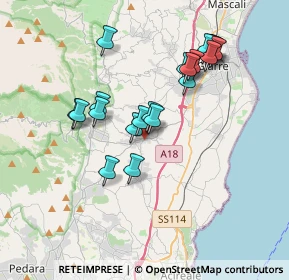 Mappa Via Carroti, 95010 Santa Venerina CT, Italia (3.7215)