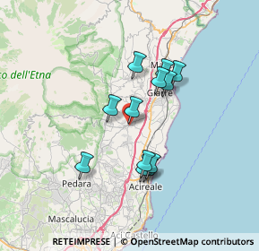 Mappa Via Carroti, 95010 Santa Venerina CT, Italia (6.30833)