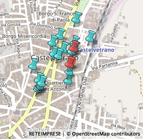 Mappa Via Scina Domenico, 91022 Castelvetrano TP, Italia (0.1985)