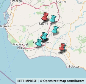Mappa Via Scina Domenico, 91022 Castelvetrano TP, Italia (10.04111)
