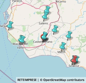 Mappa Via Scina Domenico, 91022 Castelvetrano TP, Italia (17.60857)