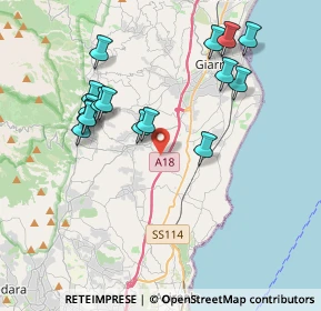 Mappa Via Palombaro, 95010 Santa Venerina CT, Italia (4.34125)