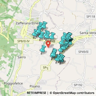Mappa Via Milano, 95019 Zafferana Etnea CT, Italia (0.78276)