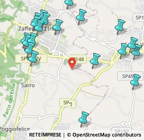Mappa Via Milano, 95019 Zafferana Etnea CT, Italia (1.546)