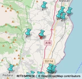 Mappa Via Leonardo da Vinci, 95010 Santa Venerina CT, Italia (7.22667)