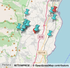 Mappa Via Leonardo da Vinci, 95010 Santa Venerina CT, Italia (3.54533)