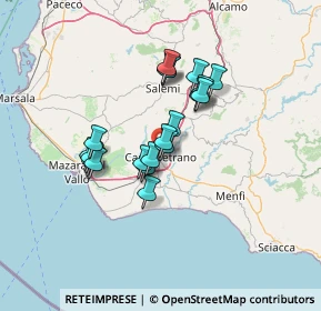 Mappa Via Rovereto, 91022 Castelvetrano TP, Italia (11.629)