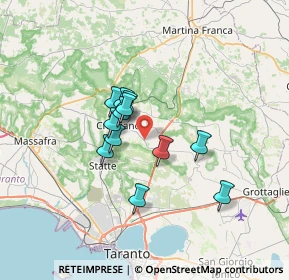 Mappa Contrada Medico di Maglie, 74012 Crispiano TA, Italia (5.3275)