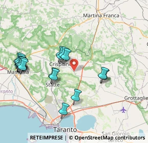Mappa Contrada Medico di Maglie, 74012 Crispiano TA, Italia (9.254)