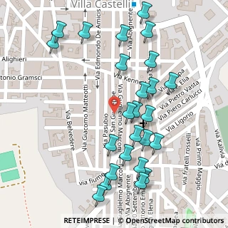 Mappa Via G. Marconi, 72029 Villa Castelli BR, Italia (0.144)