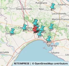 Mappa Via Padre Pio, 74019 Palagiano TA, Italia (9.965)