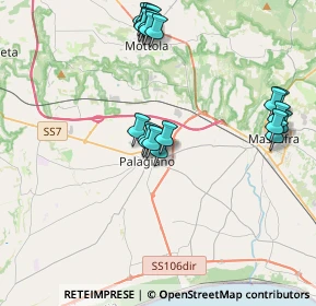 Mappa Via Padre Pio, 74019 Palagiano TA, Italia (4.4485)