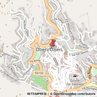 Mappa Via Umberto I, 33, 07014 Ozieri, Sassari (Sardegna)