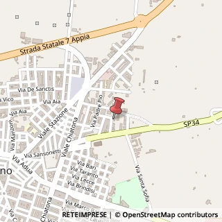 Mappa Via Ettore Majorana, 8, 74019 Palagiano, Taranto (Puglia)