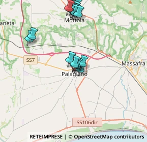 Mappa Via Roma, 74019 Palagiano TA, Italia (4.20556)