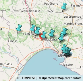 Mappa Via per Parete Pinto, 74019 Palagiano TA, Italia (16.6395)