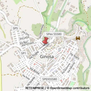 Mappa Via puglie 14, 74013 Ginosa, Taranto (Puglia)