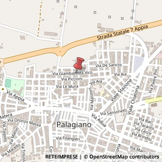 Mappa Via Gian Battista Vico, 41, 74019 Palagiano, Taranto (Puglia)