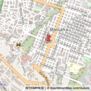 Mappa Via saffi aurelio 32, 74016 Massafra, Taranto (Puglia)