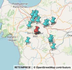 Mappa Via Bernini, 07044 Ittiri SS, Italia (11.71412)