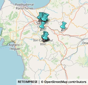 Mappa Via Bernini, 07044 Ittiri SS, Italia (9.54125)