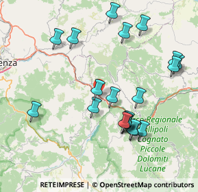 Mappa Via Scalo Ferroviario, 85018 Trivigno PZ, Italia (8.94)