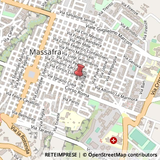Mappa Via lamarmora alfonso 55, 74016 Massafra, Taranto (Puglia)