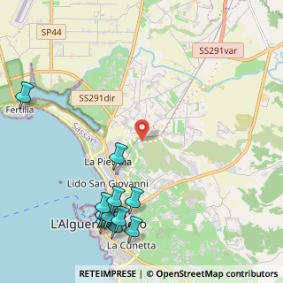 Mappa Località Ungias, 07041 Alghero SS, Italia (3.01667)