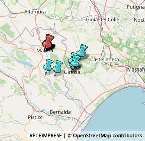 Mappa SS 580, 74013 Ginosa TA, Italia (11.0185)