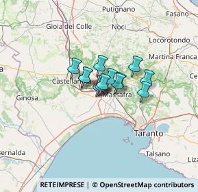 Mappa Via Levi, 74019 Palagiano TA, Italia (6.76692)