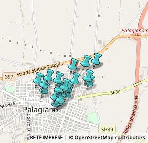 Mappa Via Levi, 74019 Palagiano TA, Italia (0.406)