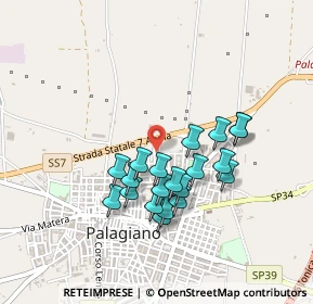 Mappa Via Rocco e Gluseppe Fratelli Granata, 74019 Palagiano TA, Italia (0.413)