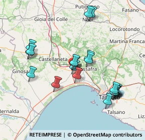 Mappa Via Rocco e Gluseppe Fratelli Granata, 74019 Palagiano TA, Italia (16.5045)