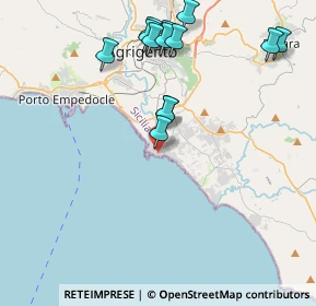 Mappa CAP, 92100 Villaggio Mosè AG, Italia (4.90154)