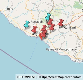 Mappa Pontile di San Leone SNC, 92100 Agrigento AG, Italia (11.02)