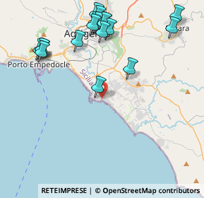 Mappa Via dei Giardini, 92100 Villaggio Mosè AG, Italia (5.56333)