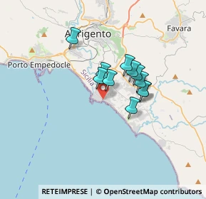 Mappa Via dei Giardini, 92100 Villaggio Mosè AG, Italia (2.57091)