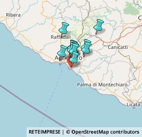 Mappa Via dei Giardini, 92100 Villaggio Mosè AG, Italia (8.16364)