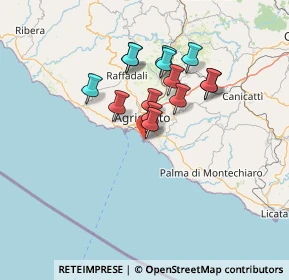 Mappa Via Lungomare Falcone e Borsellino, 92100 Agrigento AG, Italia (12.23857)