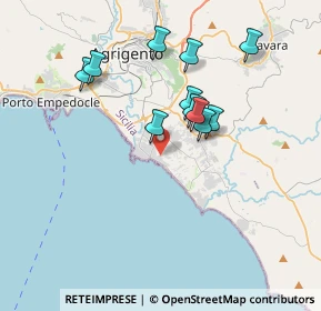 Mappa Via Artemisie, 92100 Villaggio Mosè AG, Italia (3.61909)
