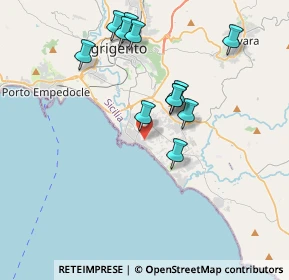 Mappa Via Artemisie, 92100 Villaggio Mosè AG, Italia (4.0375)