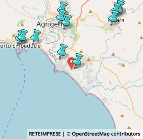 Mappa Via Guido Cantelli, 92100 Villaggio Mosè AG, Italia (5.96667)