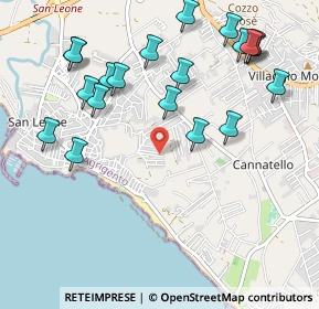 Mappa Via Guido Cantelli, 92100 Villaggio Mosè AG, Italia (1.321)