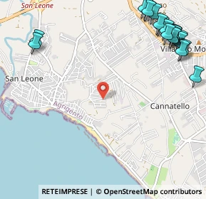 Mappa Via Guido Cantelli, 92100 Villaggio Mosè AG, Italia (1.8265)