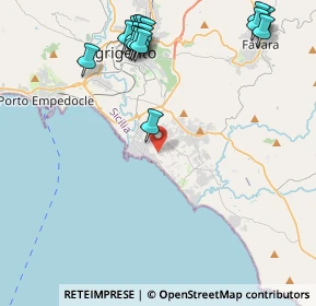 Mappa Via Roberto Rossellini, 92100 Villaggio Mosè AG, Italia (5.97875)